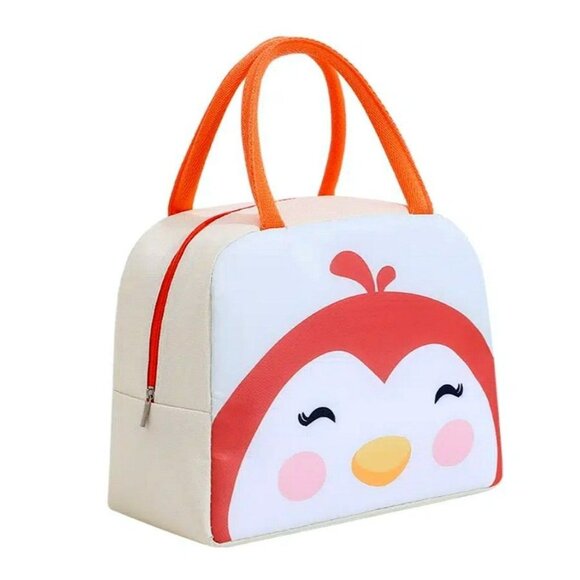 Colorful Favorites Other - Morgan Sweet Cheeks Orange Birdie Animal Face Insulated Lunch Bag Gift Packaged